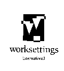 WORKSETTINGS INTERNATIONAL