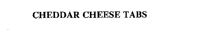 CHEDDAR CHEESE TABS