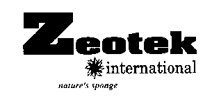 ZEOTEK INTERNATIONAL NATURE'S SPONGE