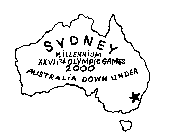 SYDNEY MILLENNIUM XXVIITH OLYMPIC GAMES 2000 AUSTRALIA DOWN UNDER