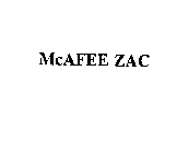 MCAFEE ZAC