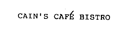 CAIN'S CAFE BISTRO