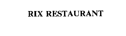 RIX RESTAURANT