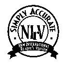 SIMPLY ACCURATE NIRV NEW INTERNATIONAL READER'S VERSION
