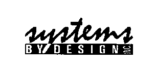 SYSTEMS BY DESIGN INC.