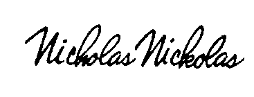 NICHOLAS NICKOLAS