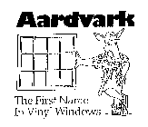 AARDVARK THE FIRST NAME IN VINYL WINDOWS