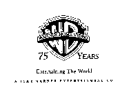 WB WARNER HOME VIDEO 75 YEARS ENTERTAINING THE WORLD A TIME WARNER ENTERTAINMENT CO.