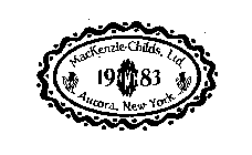 MACKENZIE-CHILDS, LTD. AURORA, NEW YORK MC 1983