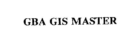 GBA GIS MASTER