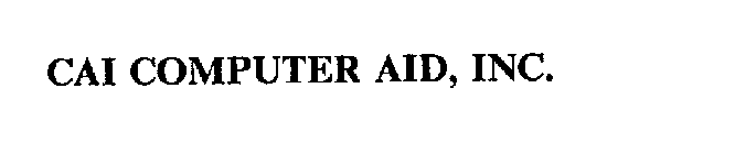 CAI COMPUTER AID, INC.