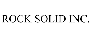 ROCK SOLID INC.