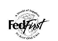 FEDFIRST A WORLD OF SUPPLIES IN JUST ONE CALL