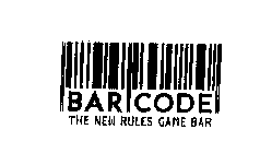 BAR CODE THE NEW RULES GAME BAR