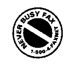 NEVER BUSY FAX 1-800-4-FAXNET