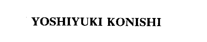 YOSHIYUKI KONISHI