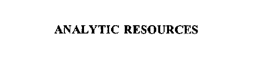 ANALYTIC RESOURCES
