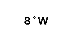 8° W
