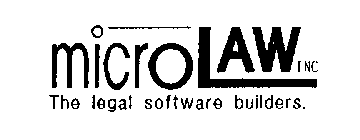 MICROLAW INC THE LEGAL SOFTWARE BUILDERS.