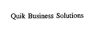 QUIK BUSINESS SOLUTIONS