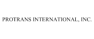 PROTRANS INTERNATIONAL, INC.