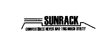 SUNRACK CONVERTIBLES NEVER HAD THIS MUCH UTILITY