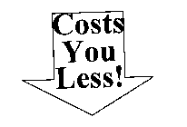 COSTS YOU LESS!