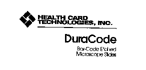 HEALTH CARD TECHNOLOGIES, INC.  DURACODE BAR-CODE ETCHED MICROSCOPE SLIDES