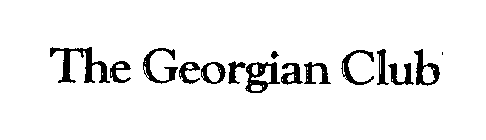 THE GEORGIAN CLUB