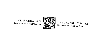 THE KABBALAH LEARNING CENTRE ESTABLISHED 1922 JERUSALEM DIRECTOR RABBI BERG