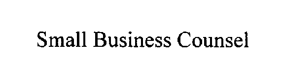 SMALL BUSINESS COUNSEL