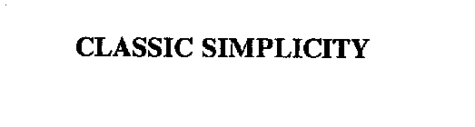 CLASSIC SIMPLICITY