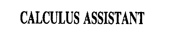 CALCULUS ASSISTANT
