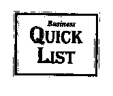 BUSINESS QUICK LIST