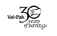 VAL-PAK 30 YEARS OF SAVINGS