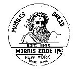 MOSHA'S BREAD EST. 1890 MORRIS ERDE INC. NEW YORK TRADE MARK