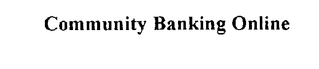 COMMUNITY BANKING ONLINE