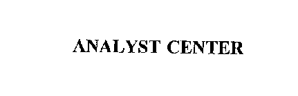 ANALYST CENTER