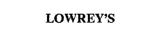 LOWREY'S