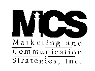 MCS MARKETING AND COMMUNICATION STRATEGIES, INC.