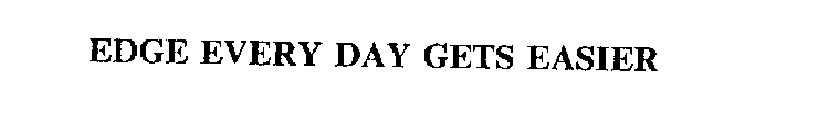 EDGE EVERY DAY GETS EASIER