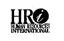 HRI HUMAN RESOURCES INTERNATIONAL