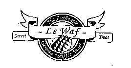 LE WAF THE AUTHENTIC BELGIAN WAFFLE SNACK SWEET TREAT