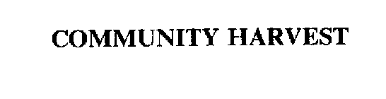 COMMUNITY HARVEST