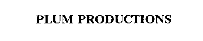 PLUM PRODUCTIONS