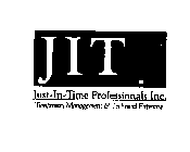 JIT JUST-IN-TIME PROFESSIONALS INC. TEMPORARY MANAGEMENT & TECHNICAL EXPERTISE