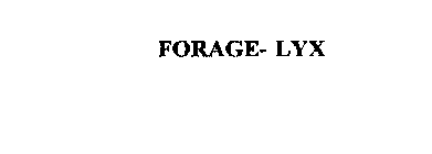 FORAGE- LYX