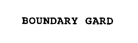 BOUNDARY GARD