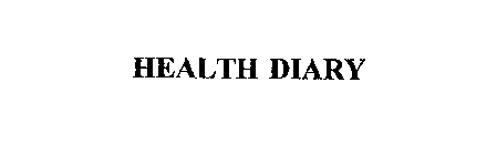HEALTH DIARY