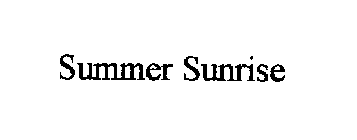 SUMMER SUNRISE